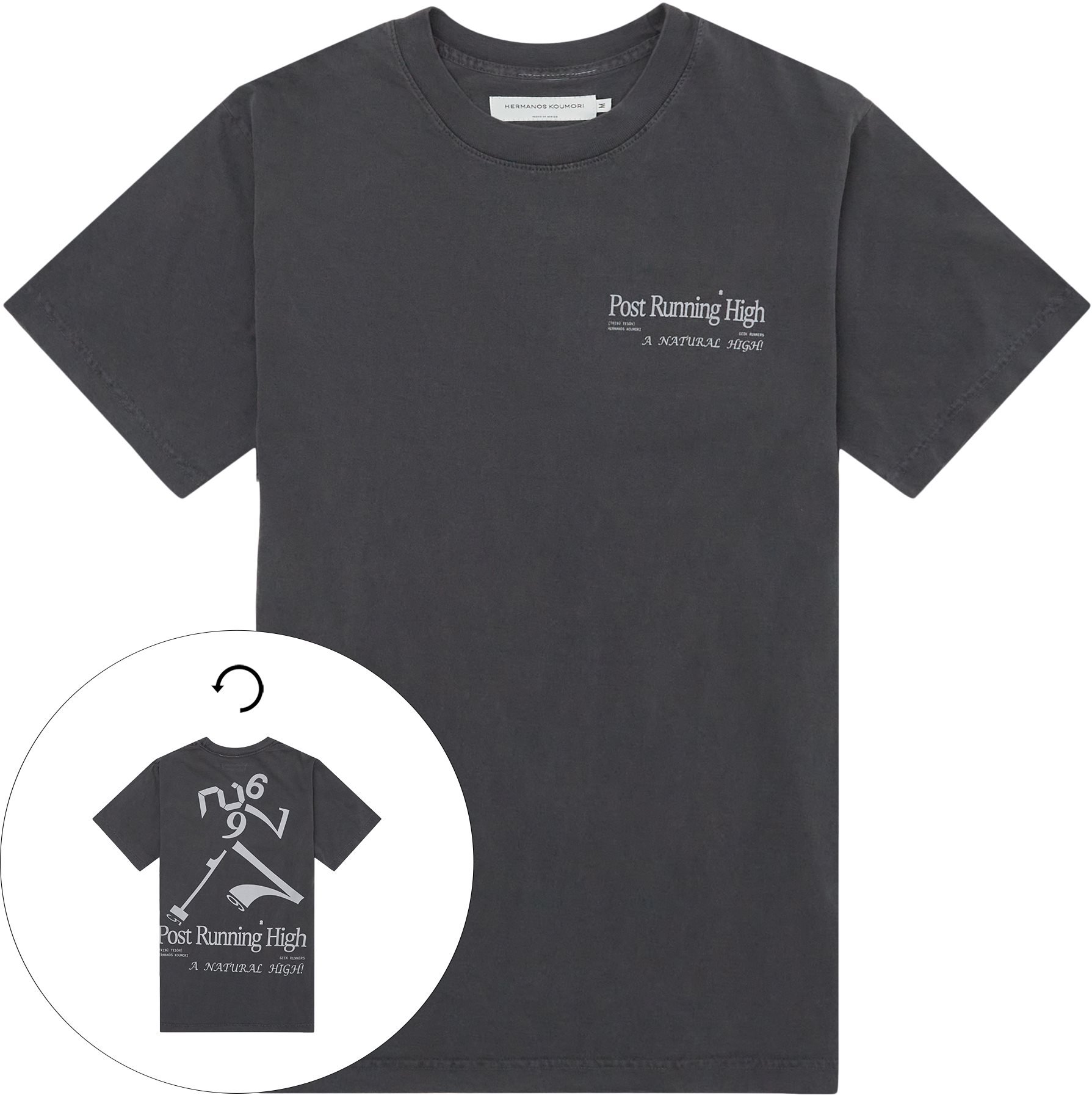 Post Running Tee - T-shirts - Regular fit - Black